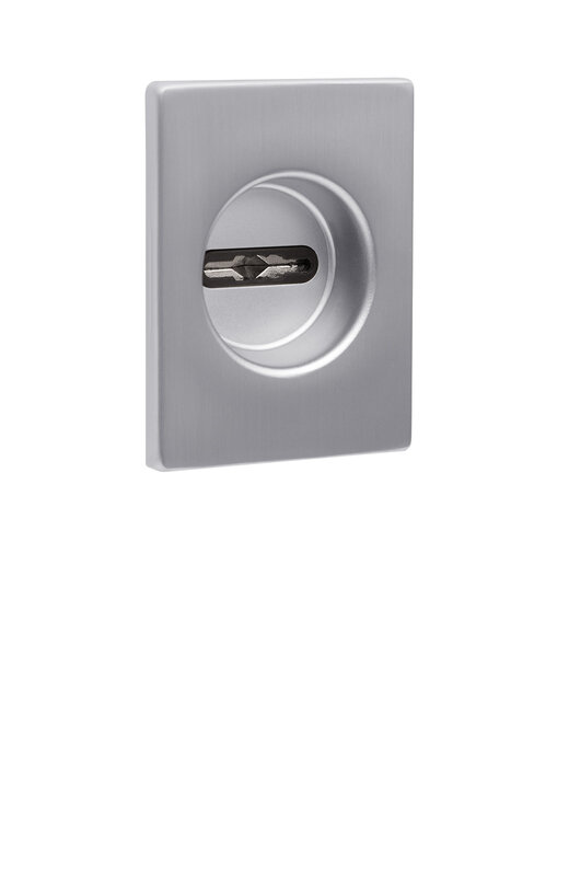 Накладка Fuaro (Фуаро) на сувальдный замок ESC.S-auto.RL/U/K.477 SSC-16 сатинрованный хром