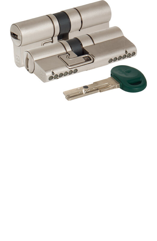 Цилиндровый Mottura (Моттура) механизм C31D464601C5 (92 мм/41+10+41), МАТ.НИКЕЛЬ
