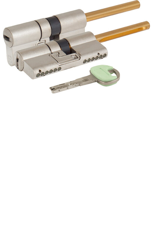 Цилиндровый механизм Mottura (Моттура) под вертушку (дл. шток) C48P413101C5 (72 мм/36+10+26), МАТ.НИКЕЛЬ