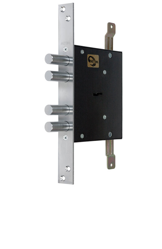 Замок Mettem (Меттэм) врезной сувальдный ЗВ8 141.1.0 с тягами (ЗВСП-2Т-1) L-16, 5 кл.